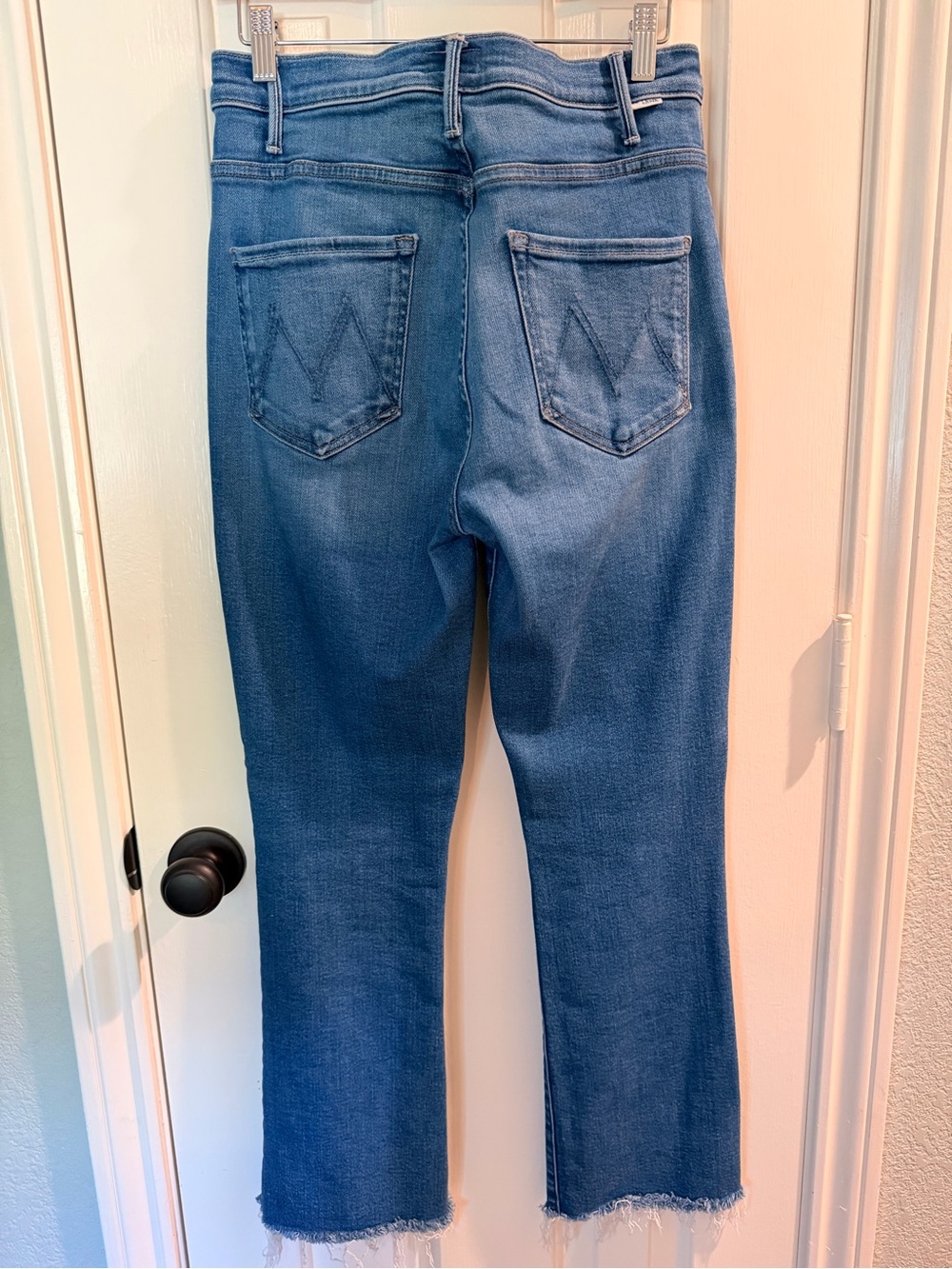 MOTHER High-Rise Flare Jeans in Vintage Blue Wash - Picture 3 of 7